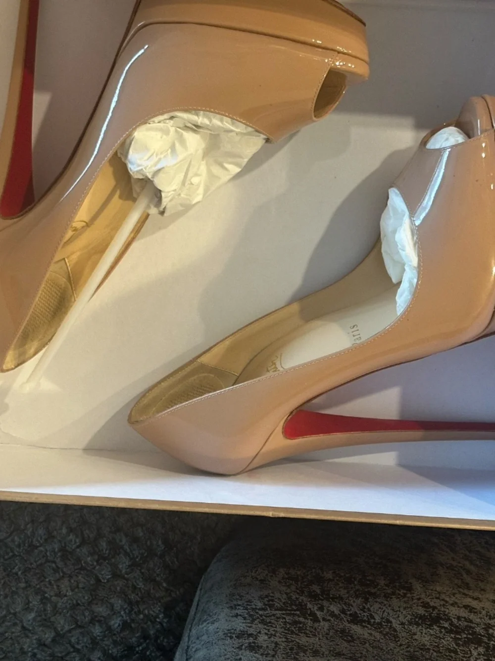 Christian Louboutin Lady Peep Patent Calf 150